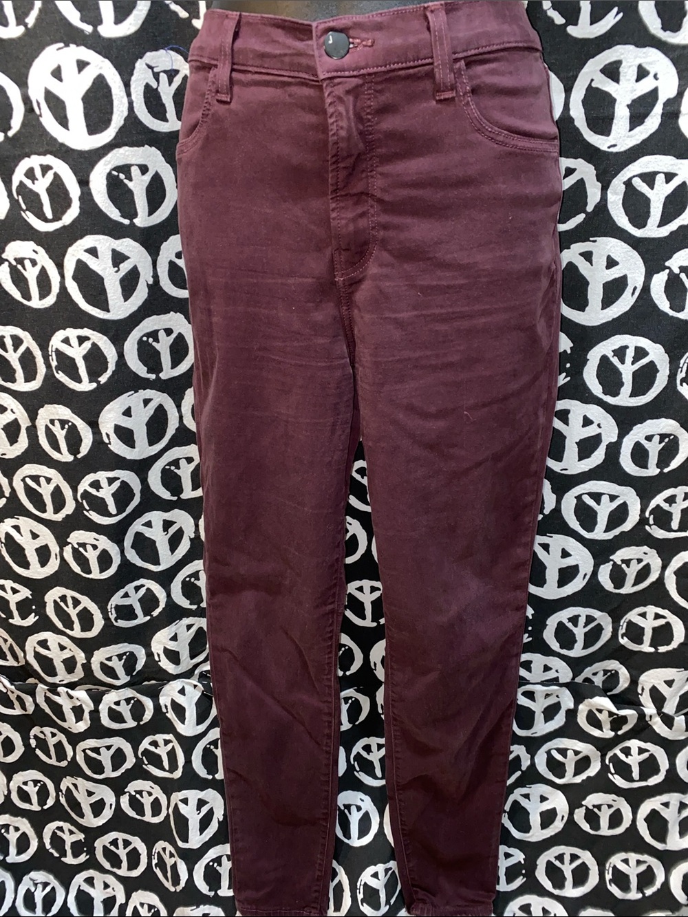 J BRAND Burgundy Slim Fit Pants SZ 29